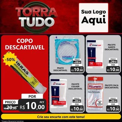 Modelo de Rede Social para Feed Facebook com o tema Torra Tudo para Embalagens