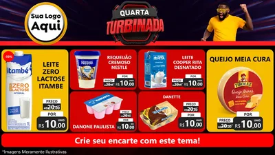 Modelo de TV para TV Horizontal com o tema Quarta Turbinada para Frios e Laticínios