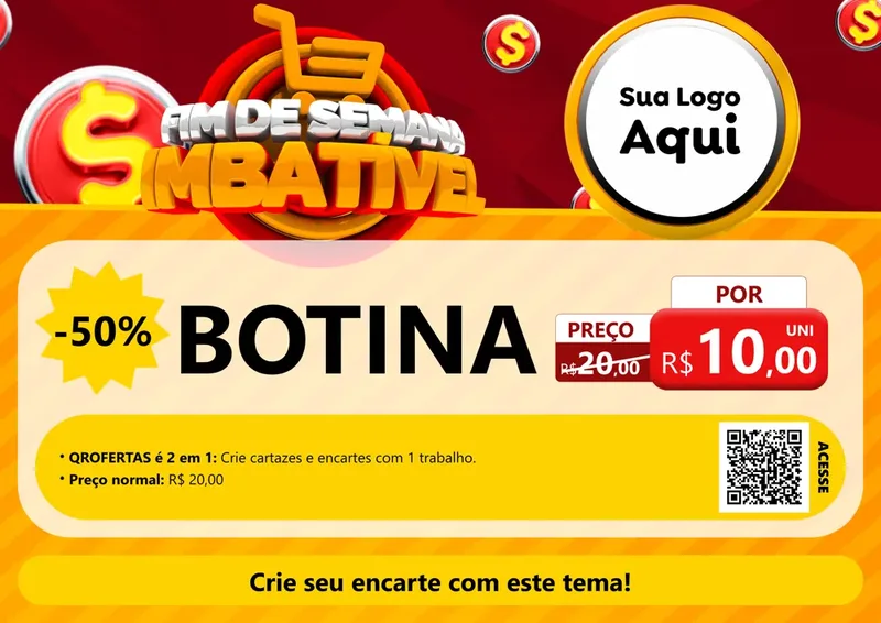 Modelo de Cartaz para Cartaz A4 Horizontal com o tema Fim de Semana Imbatível para Agropecuária
