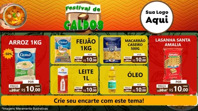 Modelo de TV para TV Horizontal com o tema Festival de Caldos