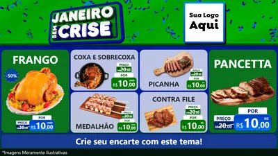 Modelo de TV para TV Horizontal com o tema Janeiro Sem Crise para Assados