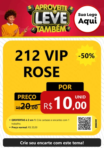 Modelo de Cartaz para Cartaz A4 Vertical com o tema Aproveite e Leve Também para Perfumes