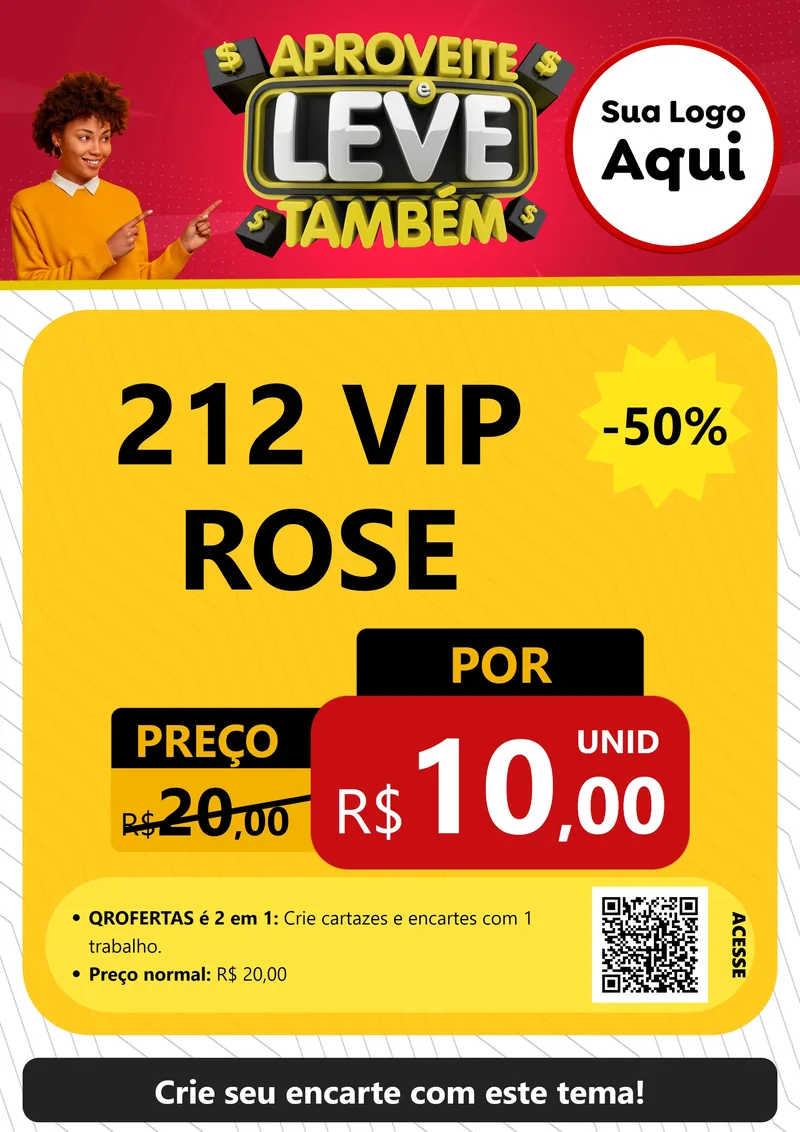 Modelo de Cartaz para Cartaz A4 Vertical com o tema Aproveite e Leve Também para Perfumes