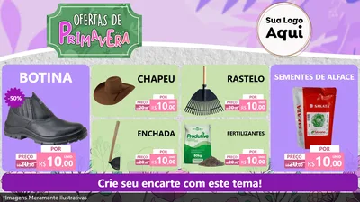 Modelo de TV para TV Horizontal com o tema Ofertas de Primavera para Agropecuária