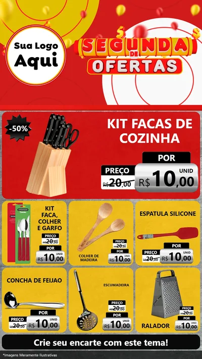 Modelo de Rede Social para Stories com o tema Segunda de Ofertas para Utilidades Domésticas