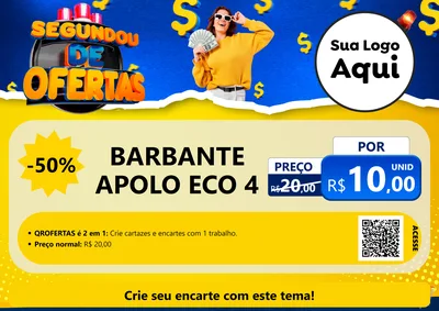 Modelo de Cartaz para Cartaz A4 Horizontal com o tema Segundou de Ofertas para Armarinho e Aviamentos