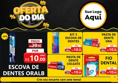 Modelo de Encarte para Encarte A4 Horizontal com o tema Oferta Do Dia para Higiene Pessoal