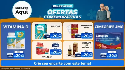 Modelo de TV para TV Horizontal com o tema Dia do Idoso para Farmácia