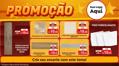 Modelo de TV para TV Horizontal com o tema Promoção para Pisos e revestimentos