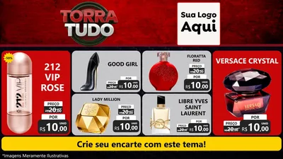 Modelo de TV para TV Horizontal com o tema Torra Tudo para Perfumes