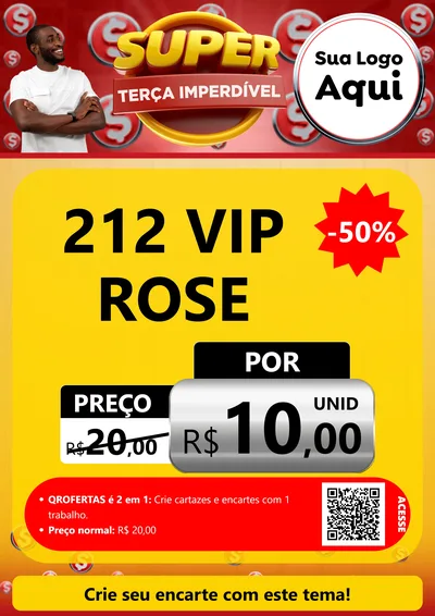 Modelo de Cartaz para Cartaz A4 Vertical com o tema Super Terça Imperdível para Perfumes