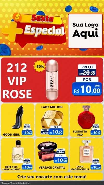 Modelo de Rede Social para Stories com o tema Sexta Mais Especial para Perfumes