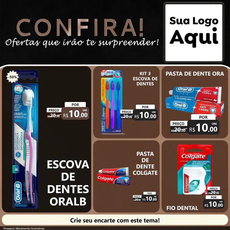 Modelo de Rede Social para Feed Facebook com o tema Confira! Ofertas que irão te surpreender! para Higiene Pessoal