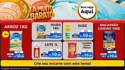 Modelo de TV para TV Horizontal com o tema Está Muito Barato para Supermercado