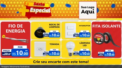 Modelo de TV para TV Horizontal com o tema Sexta Mais Especial para Materiais Elétricos