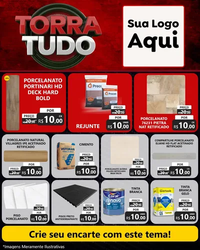 Modelo de Rede Social para Feed Instagram com o tema Torra Tudo para Pisos e revestimentos