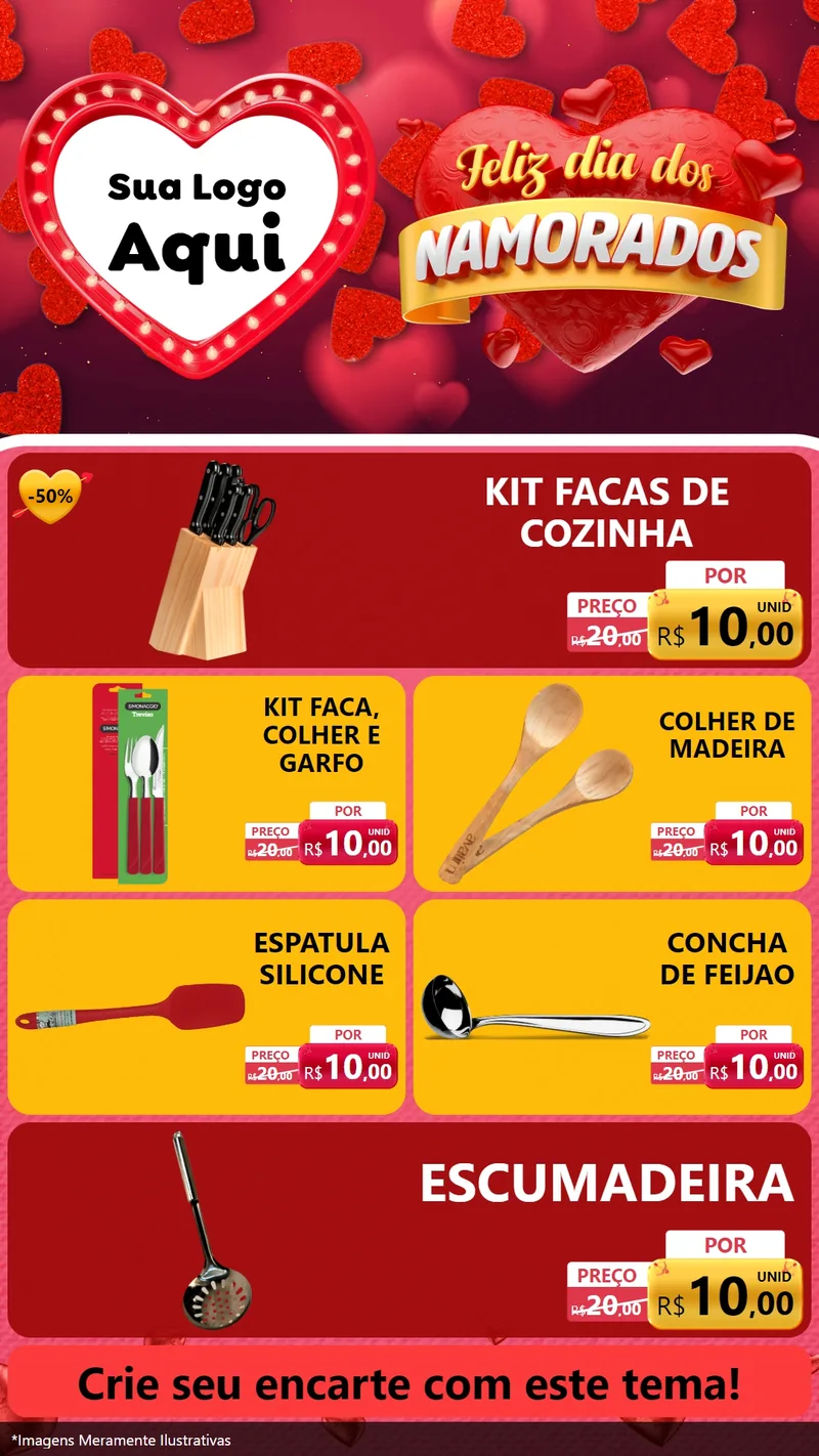 Modelo de TV para TV Vertical com o tema Feliz Dia Dos Namorados para Utilidades Domésticas