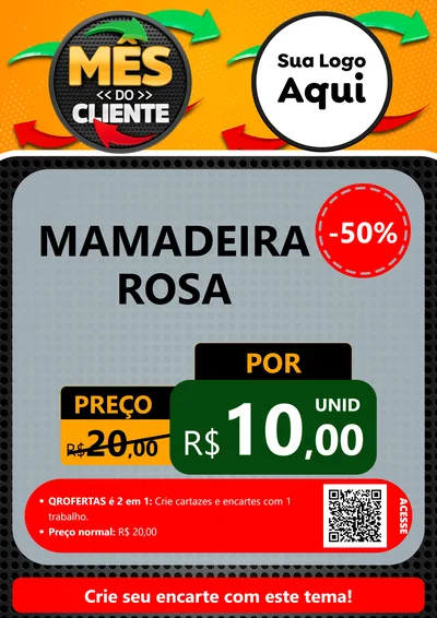 Modelo de Cartaz para Cartaz A4 Vertical com o tema Mês do Cliente para Bebês