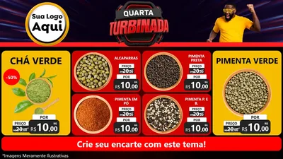 Modelo de TV para TV Horizontal com o tema Quarta Turbinada para Produtos Naturais