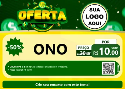Modelo de Cartaz para Cartaz A4 Horizontal com o tema Oferta para Óticas