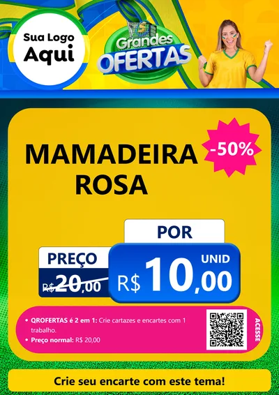 Modelo de Cartaz para Cartaz A4 Vertical com o tema Grandes Ofertas para Bebês