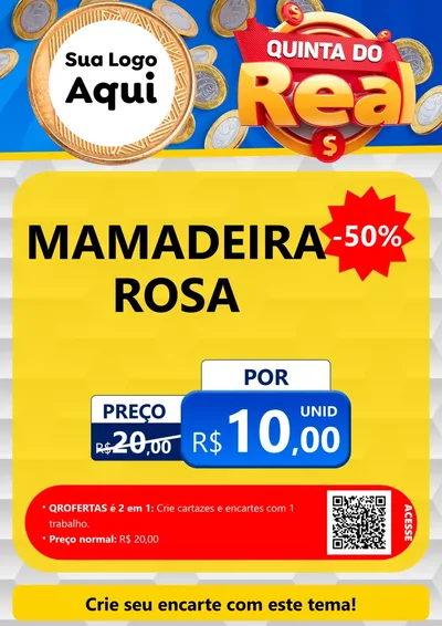 Modelo de Cartaz para Cartaz A4 Vertical com o tema Quinta do Real para Bebês