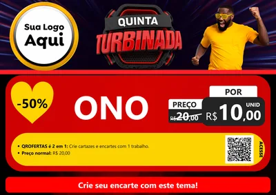 Modelo de Cartaz para Cartaz A4 Horizontal com o tema Quinta Turbinada para Óticas