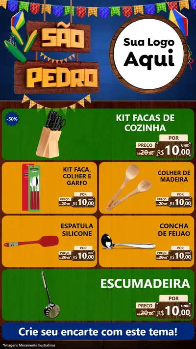 Modelo de TV para TV Vertical com o tema São Pedro para Utilidades Domésticas