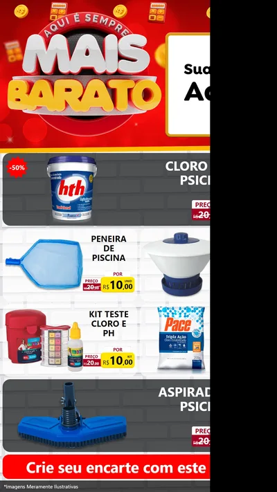 Modelo de TV para TV Vertical com o tema Mais Barato para Produtos para Piscina