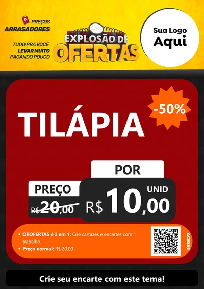 Modelo de Cartaz para Cartaz A4 Vertical