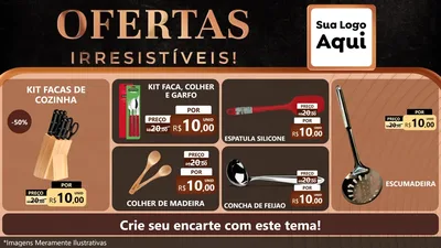 Modelo de TV para TV Horizontal com o tema Ofertas Irresistíveis! para Utilidades Domésticas