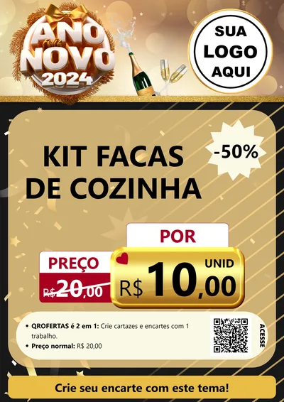Modelo de Cartaz para Cartaz A4 Vertical com o tema Feliz Ano Novo 2027 para Utilidades Domésticas