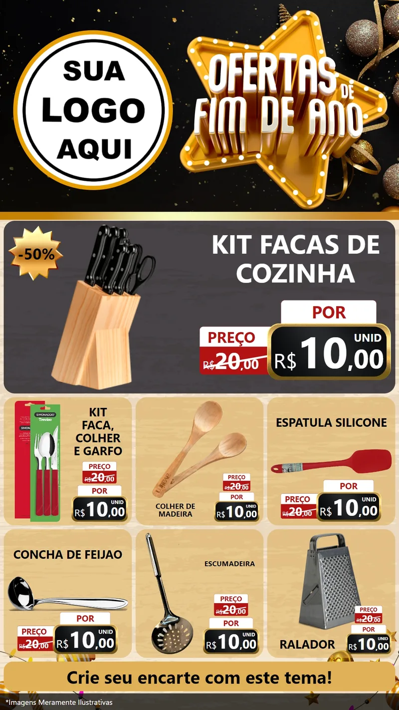 Modelo de Rede Social para Stories com o tema Ofertas de Fim de Ano para Utilidades Domésticas