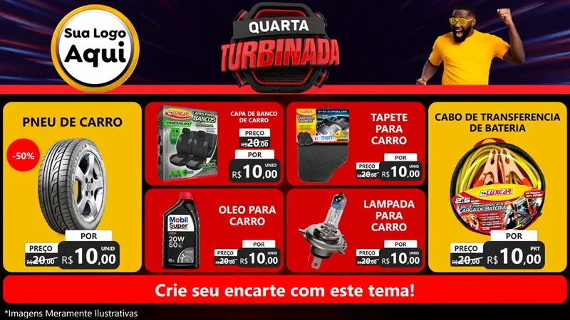 Modelo de TV para TV Horizontal com o tema Quarta Turbinada para Auto peças