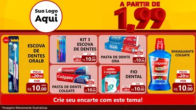 Modelo de TV para TV Horizontal com o tema A Partir de Um e Noventa e Nove - 1,99 para Higiene Pessoal