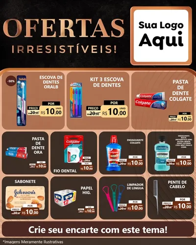 Modelo de Rede Social para Feed Instagram com o tema Ofertas Irresistíveis! para Higiene Pessoal