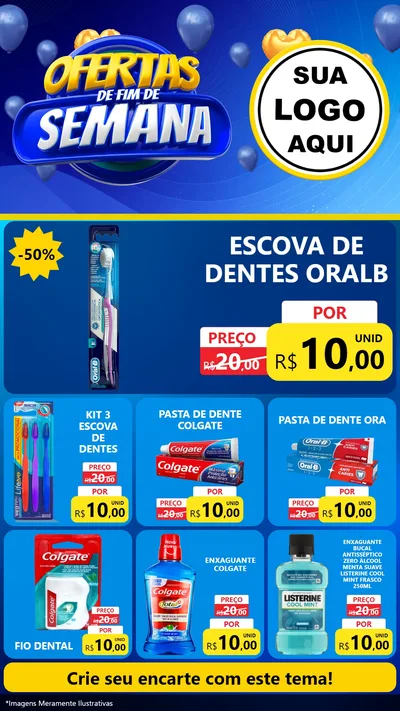Modelo de Rede Social para Stories com o tema Ofertas de Fim de Semana para Higiene Pessoal