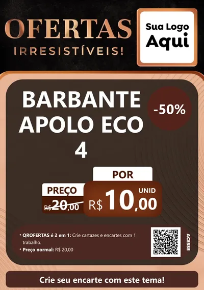 Modelo de Cartaz para Cartaz A4 Vertical com o tema Ofertas Irresistíveis! para Armarinho e Aviamentos