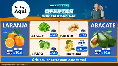 Modelo de TV para TV Horizontal com o tema Dia do Idoso
