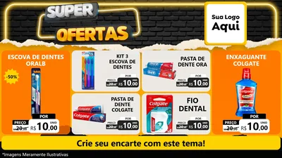 Modelo de TV para TV Horizontal com o tema Super Ofertas para Higiene Pessoal