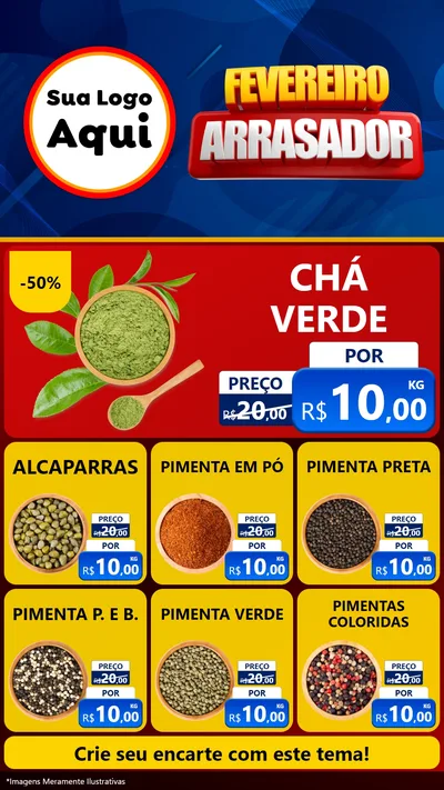 Modelo de Rede Social para Stories com o tema Fevereiro Arrasador para Produtos Naturais