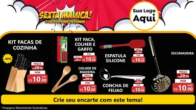 Modelo de TV para TV Horizontal com o tema Sexta Maluca! para Utilidades Domésticas