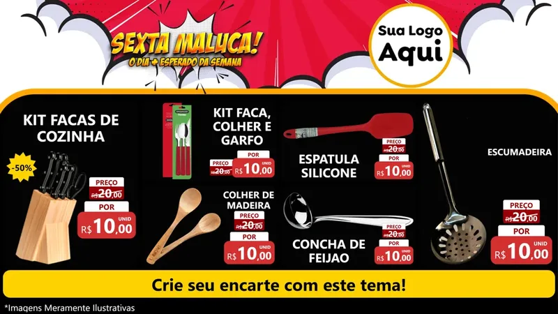 Modelo de TV para TV Horizontal com o tema Sexta Maluca! para Utilidades Domésticas