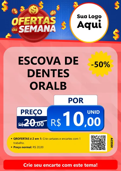Modelo de Cartaz para Cartaz A4 Vertical com o tema Ofertas Da Semana para Higiene Pessoal