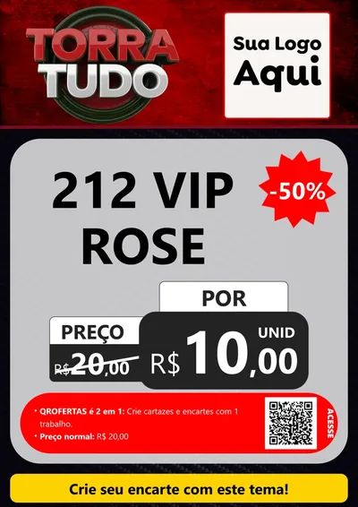 Modelo de Cartaz para Cartaz A4 Vertical com o tema Torra Tudo para Perfumes