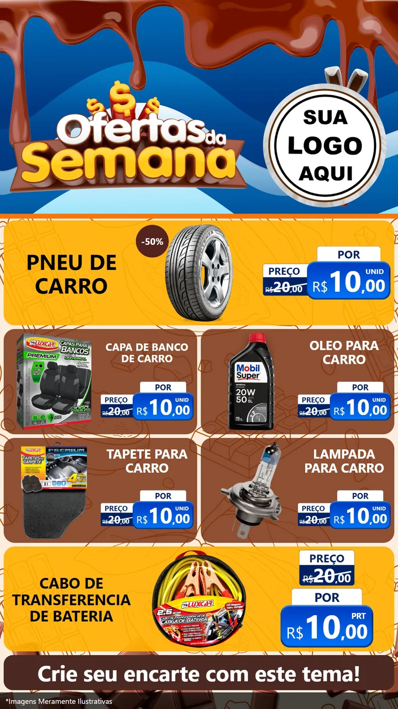 Modelo de TV para TV Vertical com o tema Ofertas da Semana - Páscoa para Auto peças