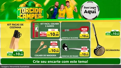 Modelo de TV para TV Horizontal com o tema Torcida Campeã - Copa para Utilidades Domésticas