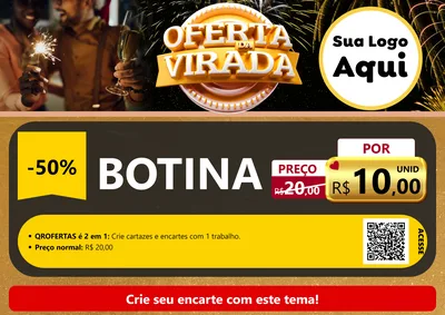 Modelo de Cartaz para Cartaz A4 Horizontal com o tema Oferta da Virada para Agropecuária