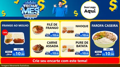 Modelo de TV para TV Horizontal com o tema Operação Fecha Mês Setembro para Restaurante