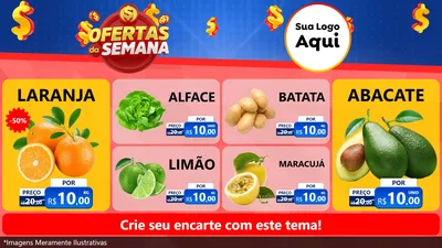 Modelo de TV para TV Horizontal com o tema Ofertas Da Semana para Hortifrúti